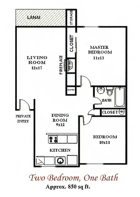 Unit F202 E103 floor plan